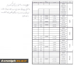 قابل توجه دانشجویان رشته کامپیوتر "ادامه برنامه کلاسی  نیمسال دوم  تحصیلی 95-94 " جهت تسهیل در روند انتخاب واحد