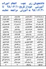 اطلاعیه مهم آموزش : 
دانشجویان اعام شده جهت انجام امورات آموزشی خود از تاریخ 98/06/10  تا 98/06/20 به اداره  آموزش آموزشکده دختران ارومیه مراجعه نمایید  2