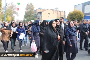 حضور پرشور دانشگاهیان دانشگاه ملی مهارت واحدآموزشکده دختران ارومیه در راهپیمایی یوم‌الله ۱۳ آبان 3